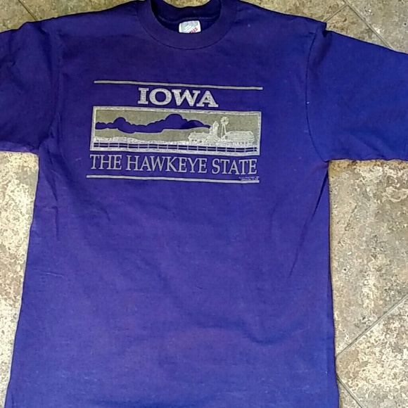 Jerzees Tops - Iowa Hawkeye State Tshirt Jerzees Tops - Iowa Hawkeye State Tshirt